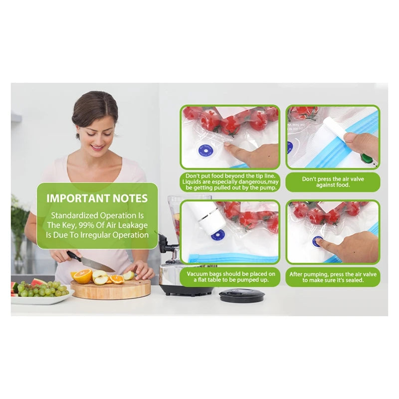 Appareil sans fil de mise sous vide des aliments A19F avec 10 sacs