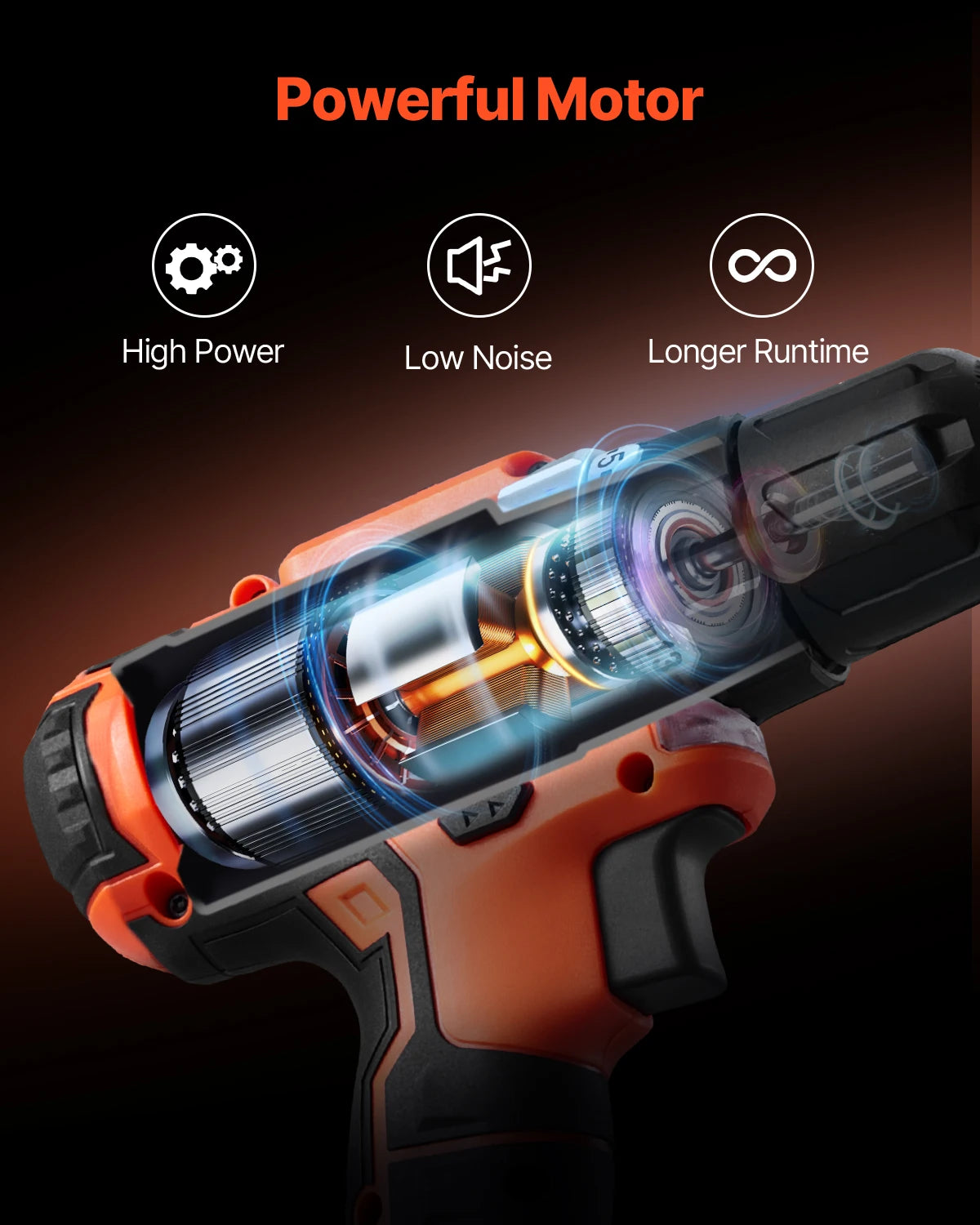 Cordless Drill & Impact Driver Combo Kit with Batteries and Charger