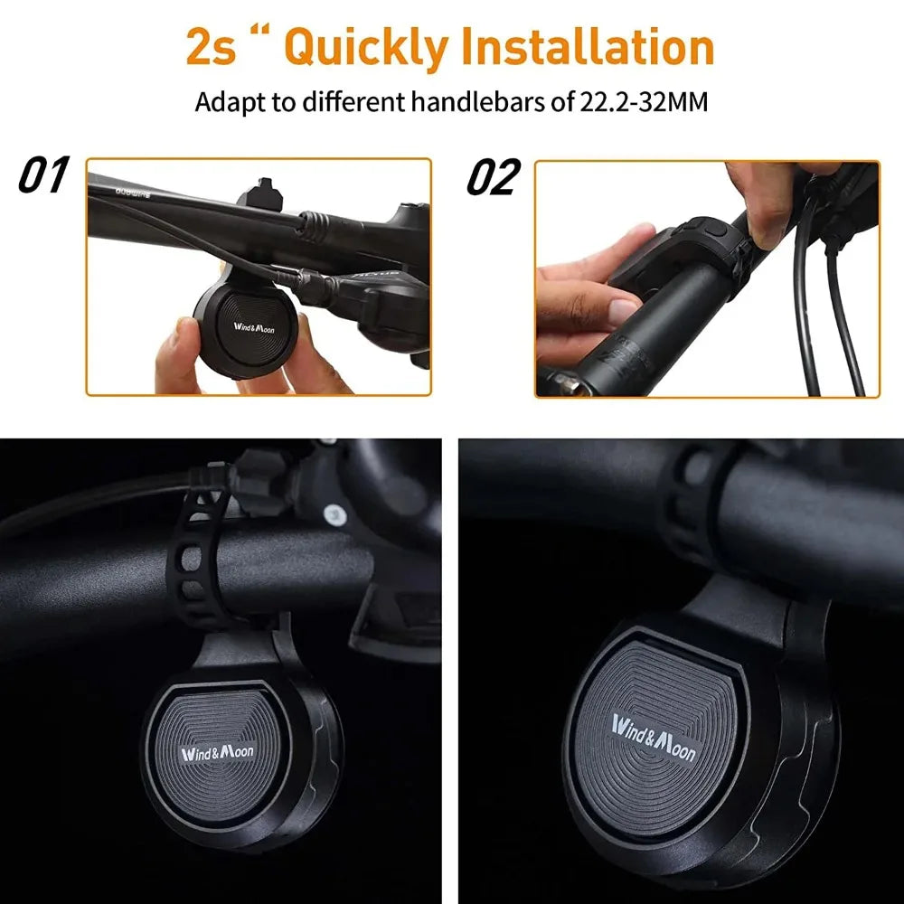 USB Rechargeable Bicycle Horn and Alarm