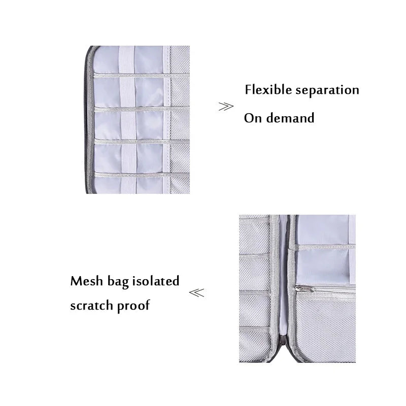 Travel Cable and Charger Organiser Bag