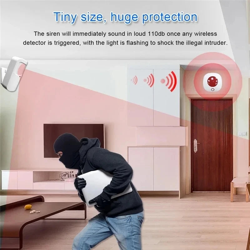 Tuya Smart WiFi 110dB Alarm Siren with Strobe Light
