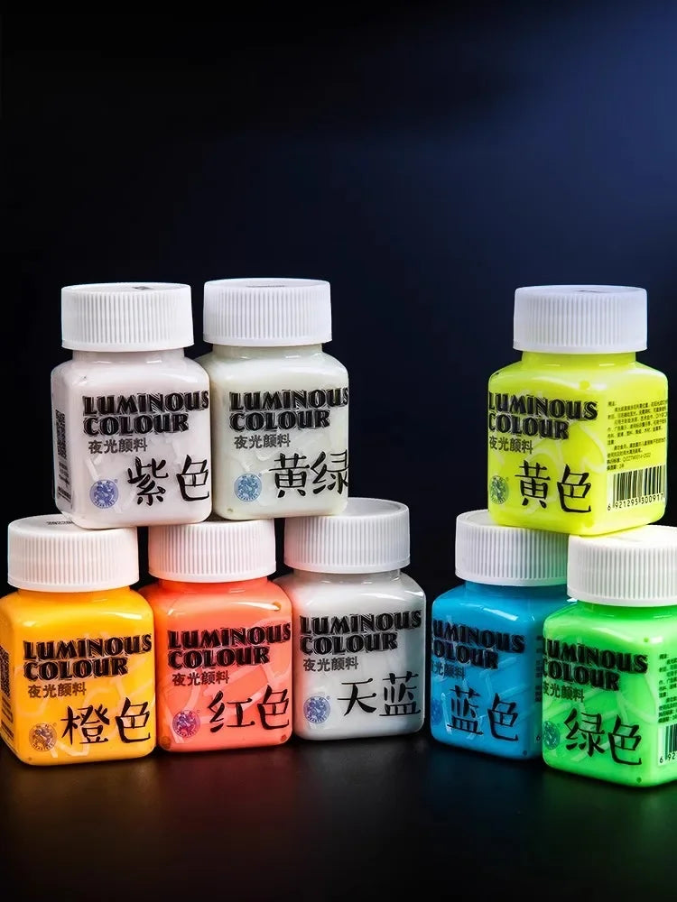 58ML Fluorescent Acrylic Pigment – Glow in the Dark