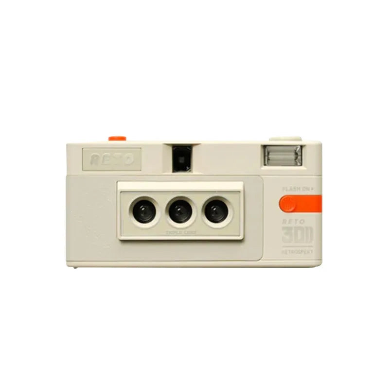 Reusable 35mm 3D Film Camera with Flash