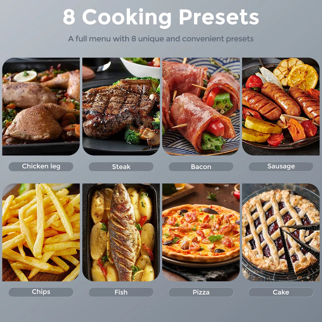 8-in-1 6 Quart Electric Air Fryer Oven