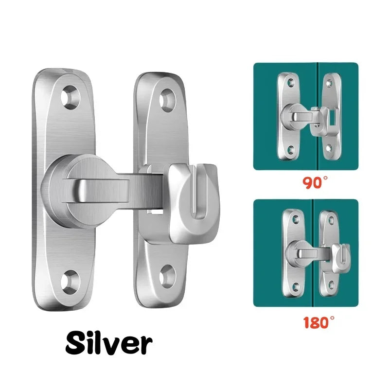 90/180-Degree Flip Latch for Compatible Doors