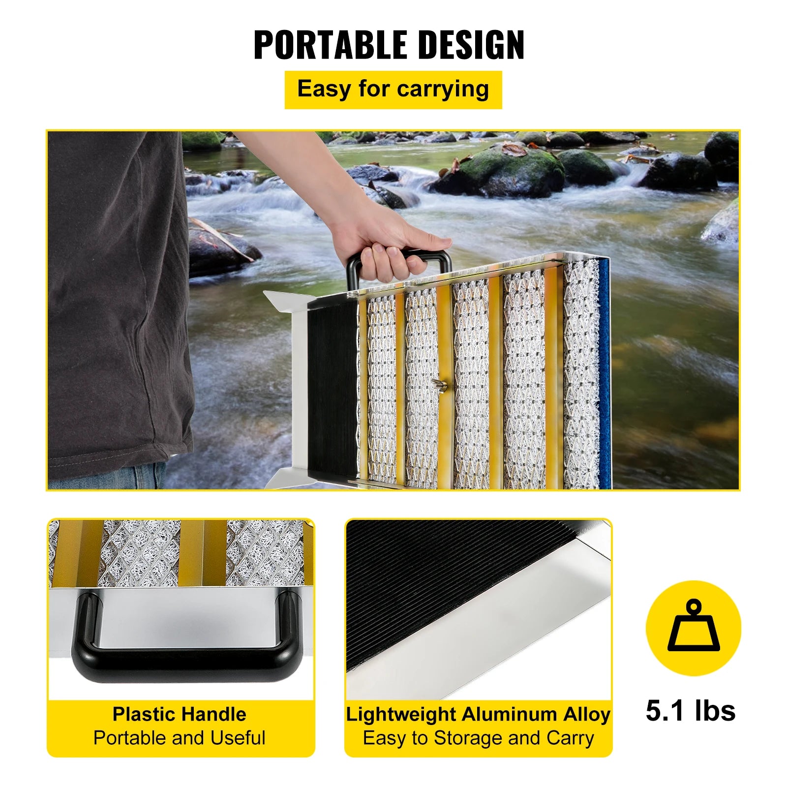 Σετ Αλουμινένιας Κιβωτίου Διαλογής με Φορητή Ζυγαριά για Εξερεύνηση Χρυσού