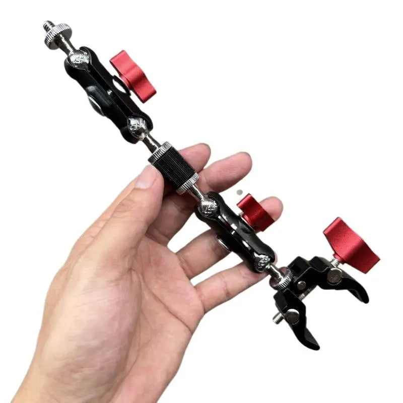 Camera Super Clamp with Double Ball-Head Arm