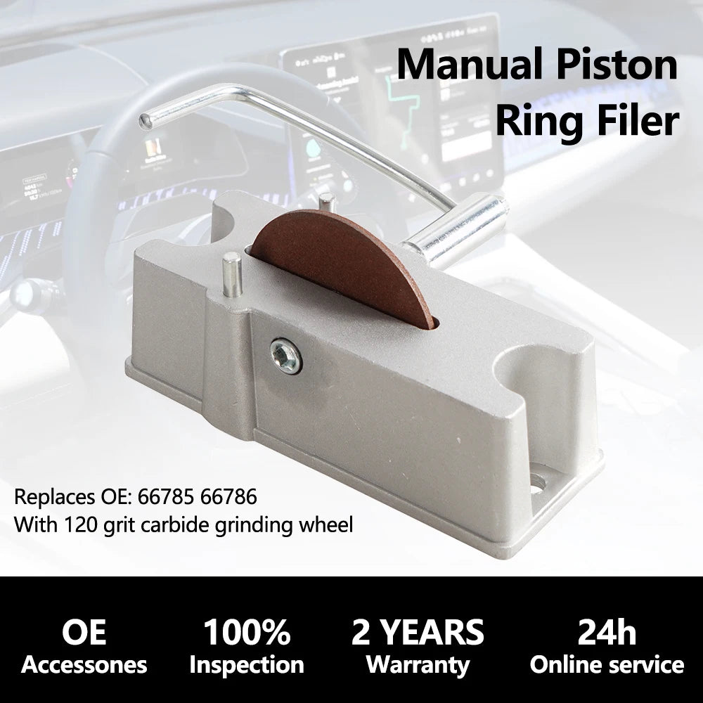 مُجْلِخ حلقة أسطوانة الس piston اليدوي مع عجلة طحن 120-grit