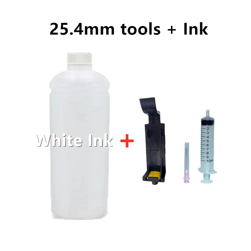 Eco 100ml Refillable Ink Compatible Quick-drying Solvent Ink Refill Ink Tool Snap Fill for 12.7mm Handheld Inkjet Printer
