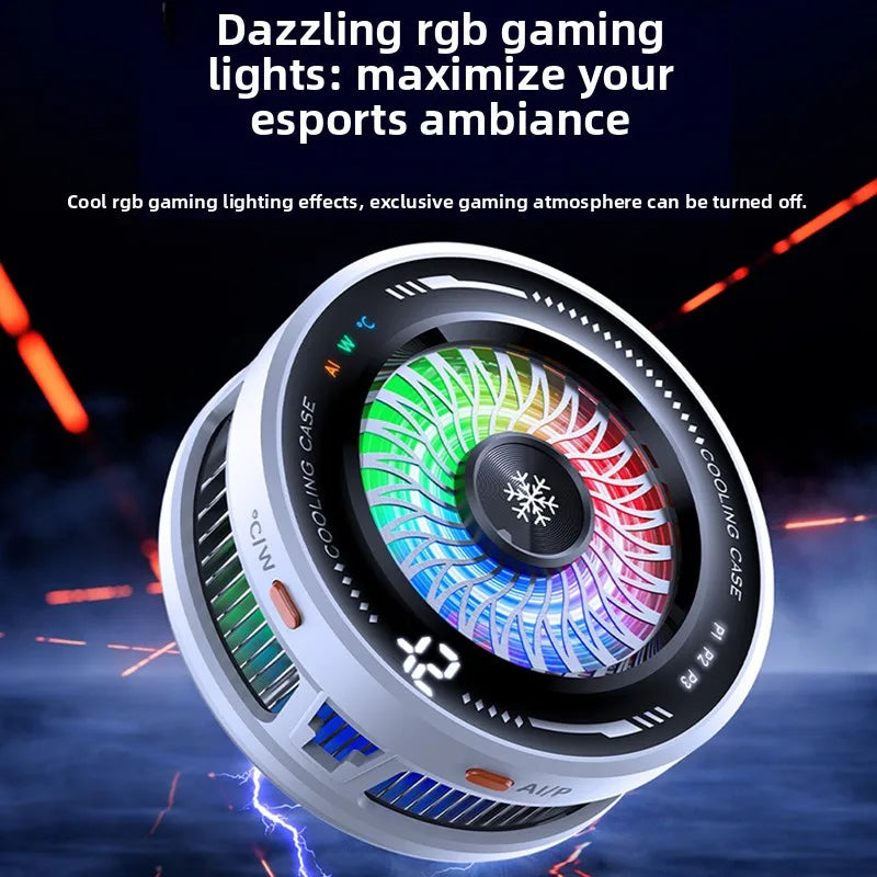 Magnetic Phone Cooler with RGB Lighting