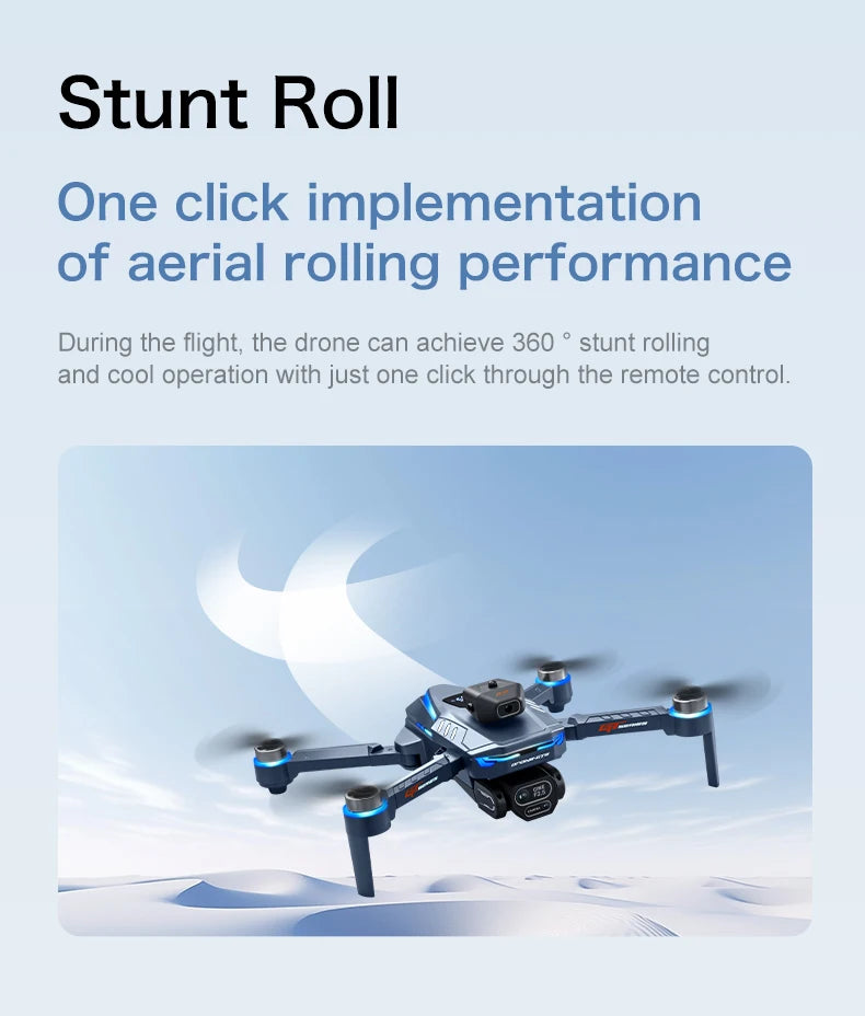 8K Çift Kameralı ve Ekranlı Uzaktan Kumandalı GT8 Drone