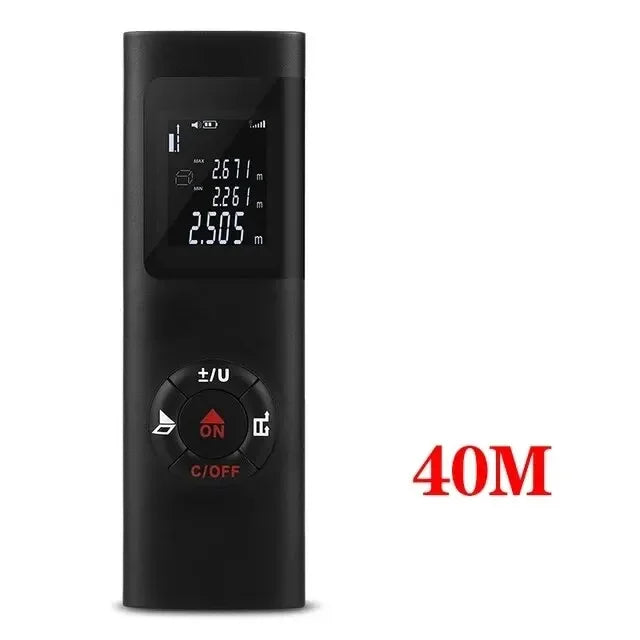 Nabíjateľný laserový merač vzdialenosti - 40 m alebo 60 m
