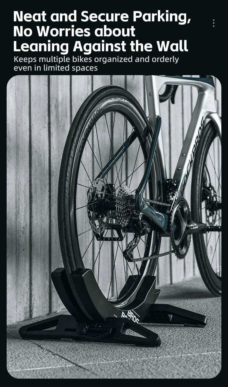 Adjustable Bike Stand for Road & Mountain Bikes – Home Parking Rack