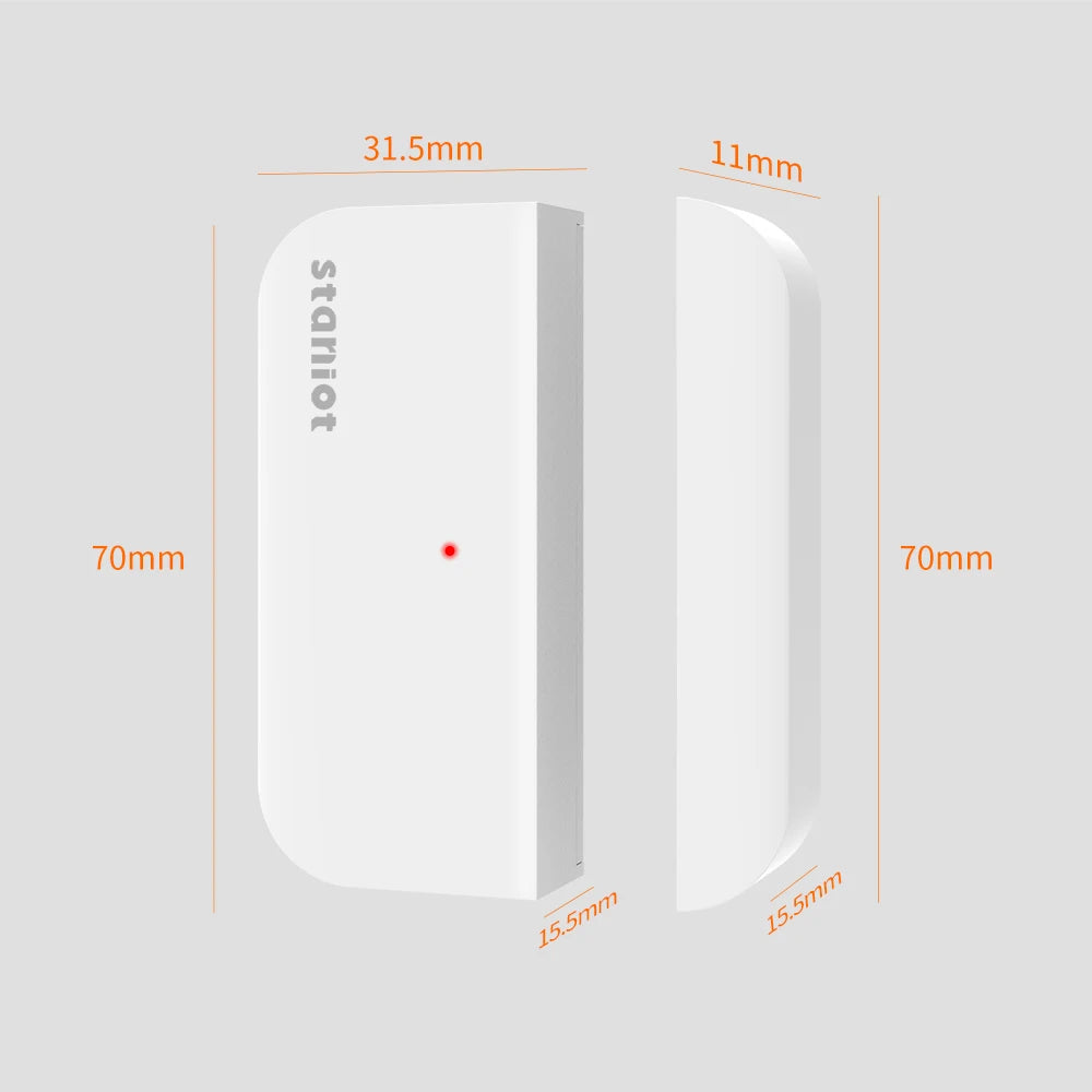 Staniot Smart Home Door Sensor 5-Year Battery Life Entry Sensor Wireless Door Window Detectors Works With Security Alarm System