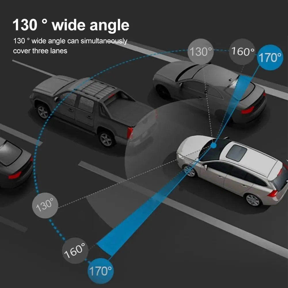 2K 1440P WiFi Dashcam med natvision, stemmestyring og GPS