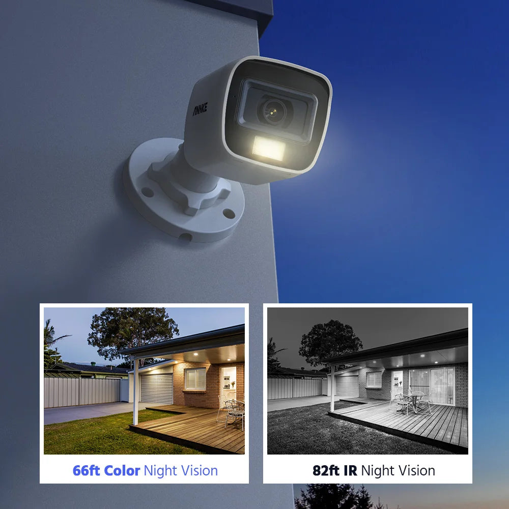 ANNKE 8CH 5MP Security Camera System with Audio and Night Vision