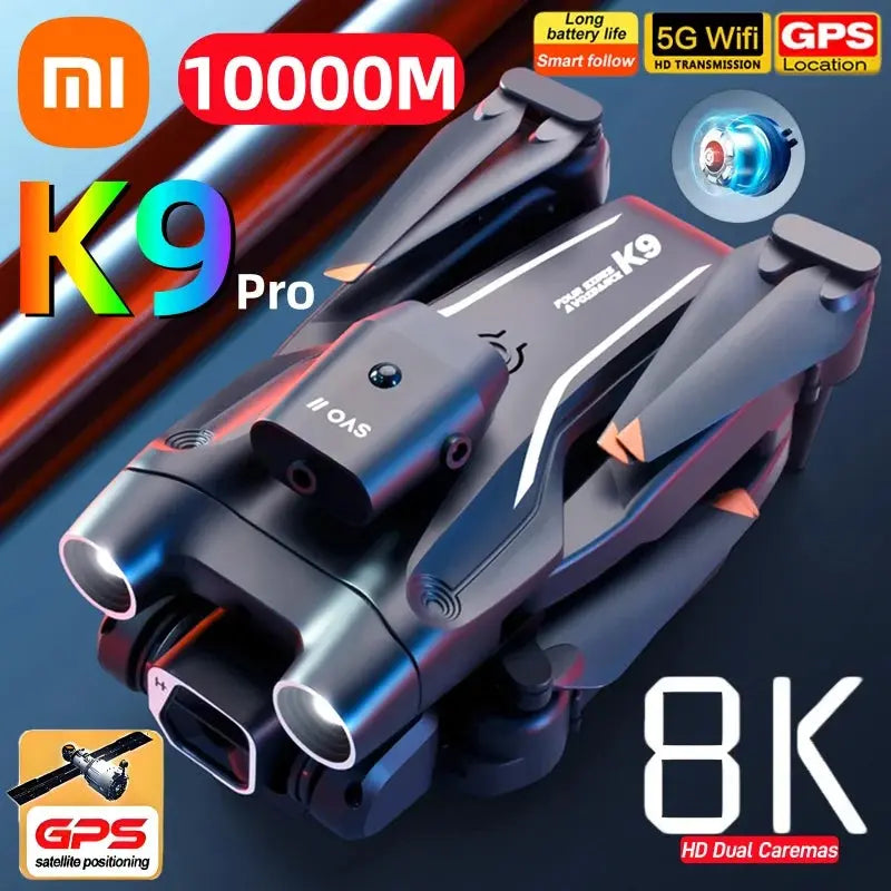 Xiaomi K9 Pro 8K Dual Camera Drone: Professional Aerial Photography with Obstacle Avoidance and GPS Spy-shop.com