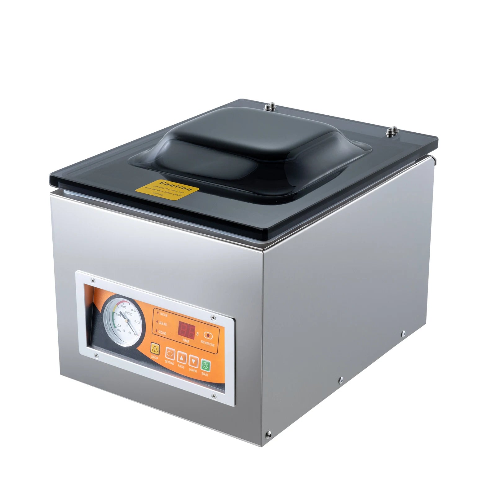 SucceBuy DZ-260S Chamber Vacuum Sealer 260W Vacuum Packing Machine with 10.2" Sealing Length for Wet Foods Meats Home Kitchen
