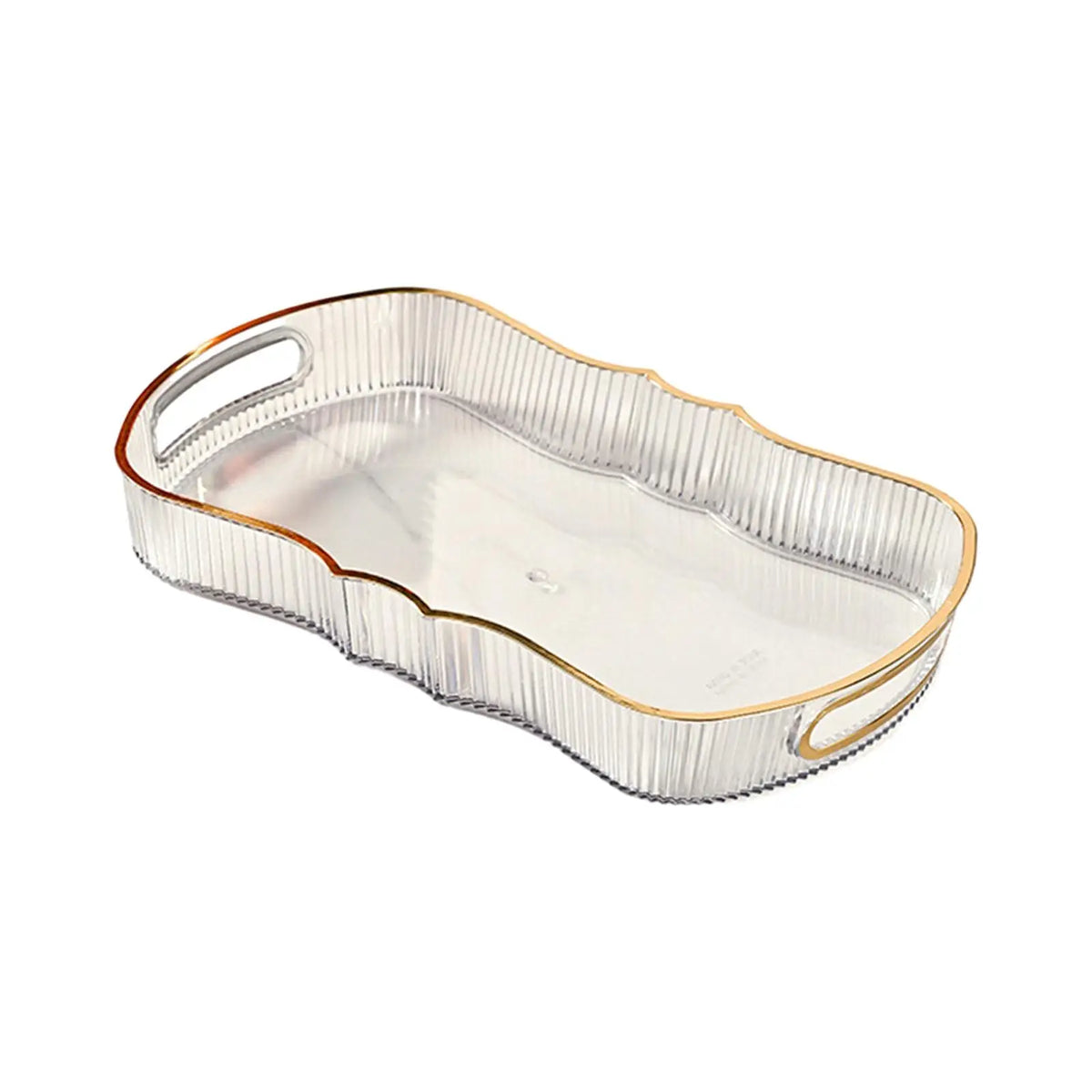 Decorative Serving and Storage Tray with Handles
