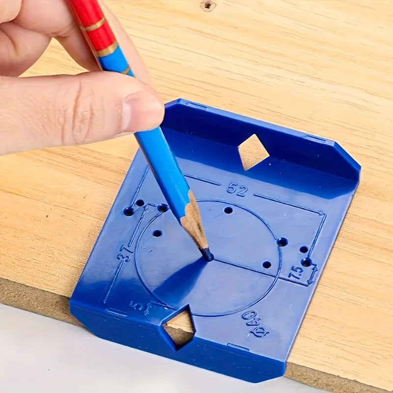 Two-Piece Cabinet Hinge Positioning Jig Set