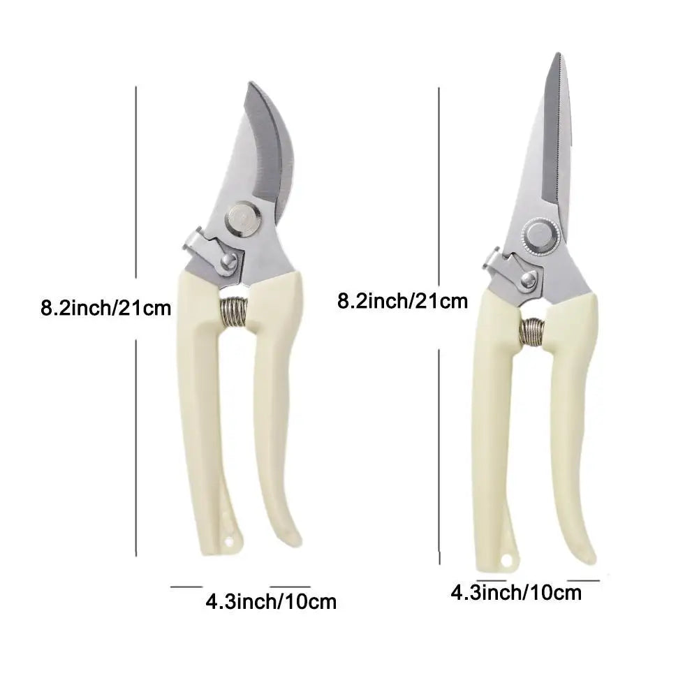 Bypass Pruning Shears with SK-5 Steel Blade, Yellow