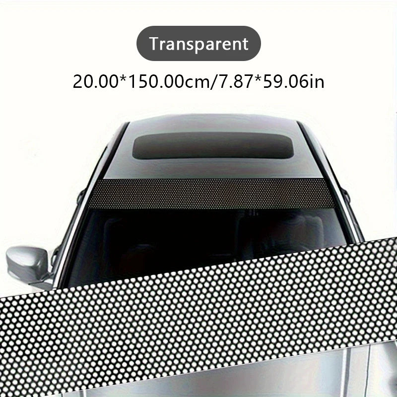 SEAMETAL Windshield Sun Protection Sticker Car Window Sun Visor Windscreen Sun Shade Cover Universal Heat Insulation Vinyl Film