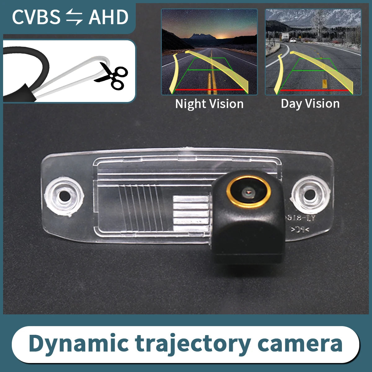 AHD Reverse Camera with Dynamic Trajectory for Kia Models