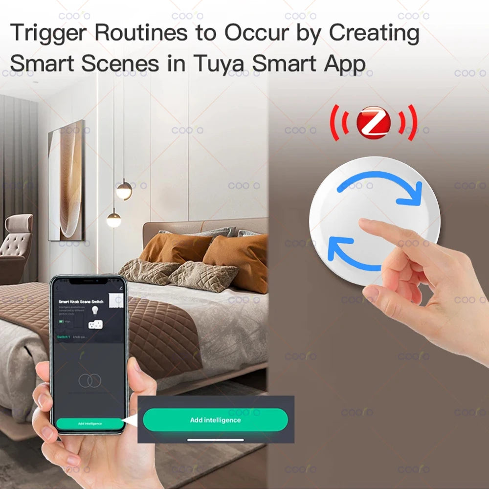 Perilla y Botón de Paleta Inteligente Tuya Zigbee