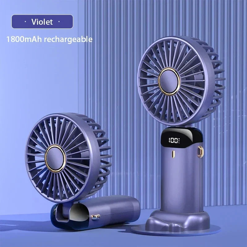 Punjivi mini ventilator s pet brzina i zaslonom