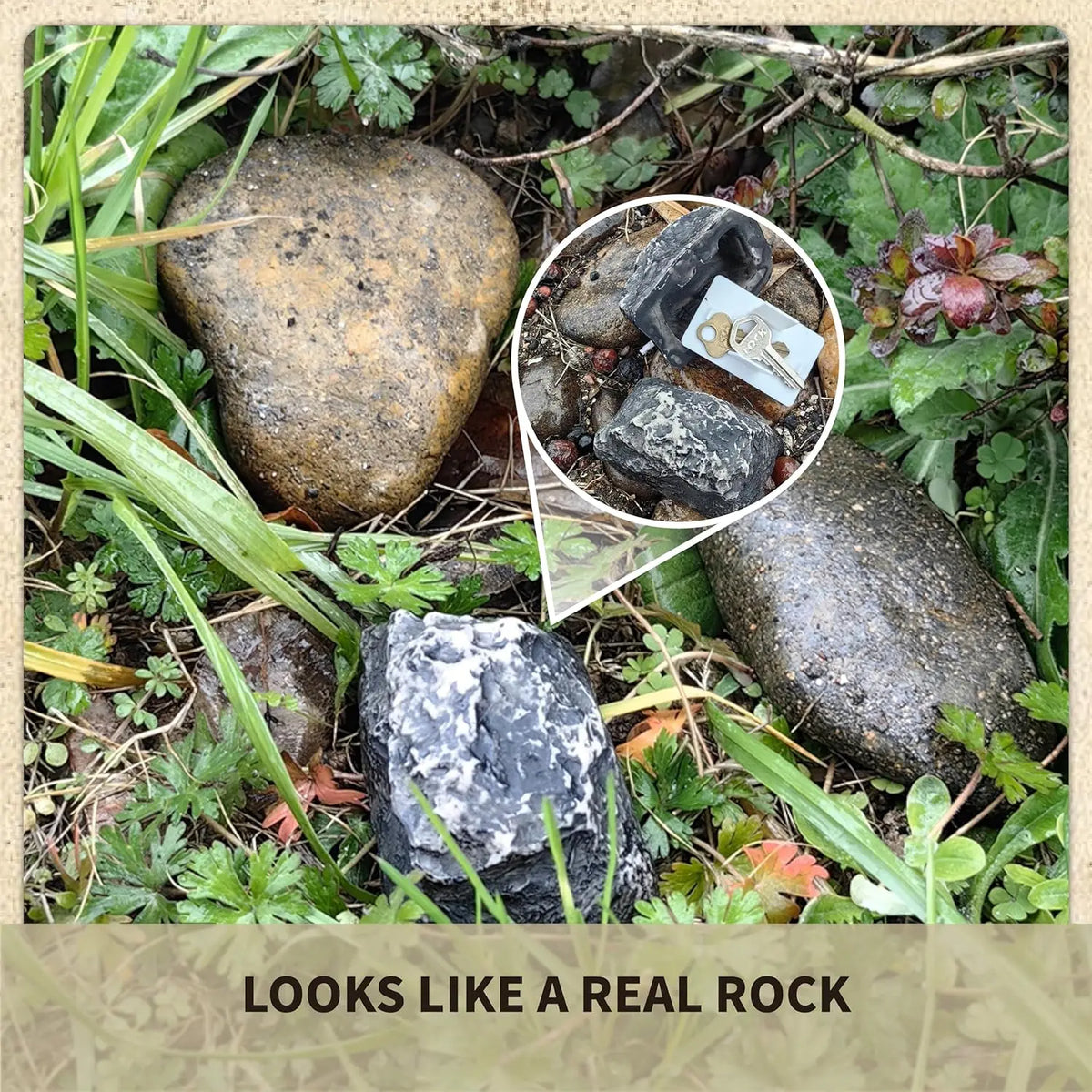 Stone Key Safe Hidden Door Key Box