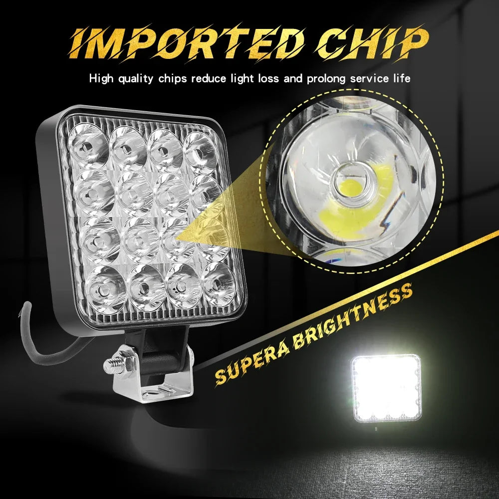 Mini 4 Inch LED Work Light 48W 12V Off-Road Spotlight