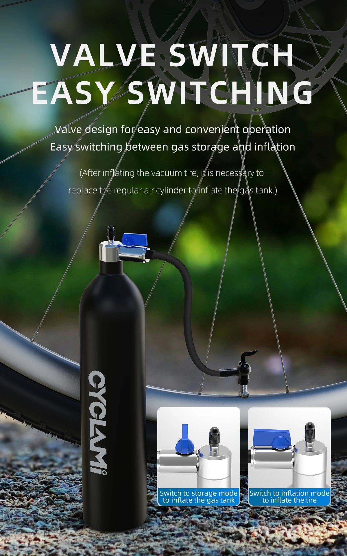 CYCLAMI booster za tubeless gumu — 1.3 L