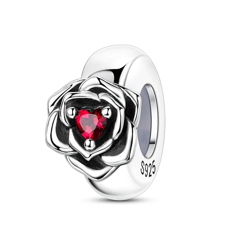 100% 925 Sterling Silver Rainbow Zircon Colorful Butterfly Dragon Shaped Silicone Stopper Charms Beads Fit DIY Bracelets Jewelry 