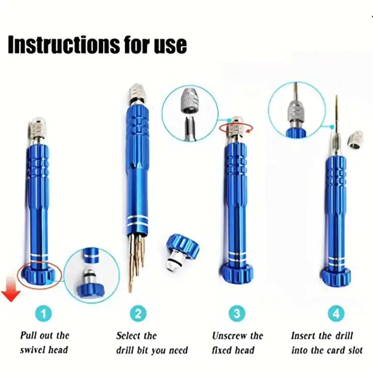 5-in-1 Multifunctional Small Screwdriver Kit for Everyday Repairs