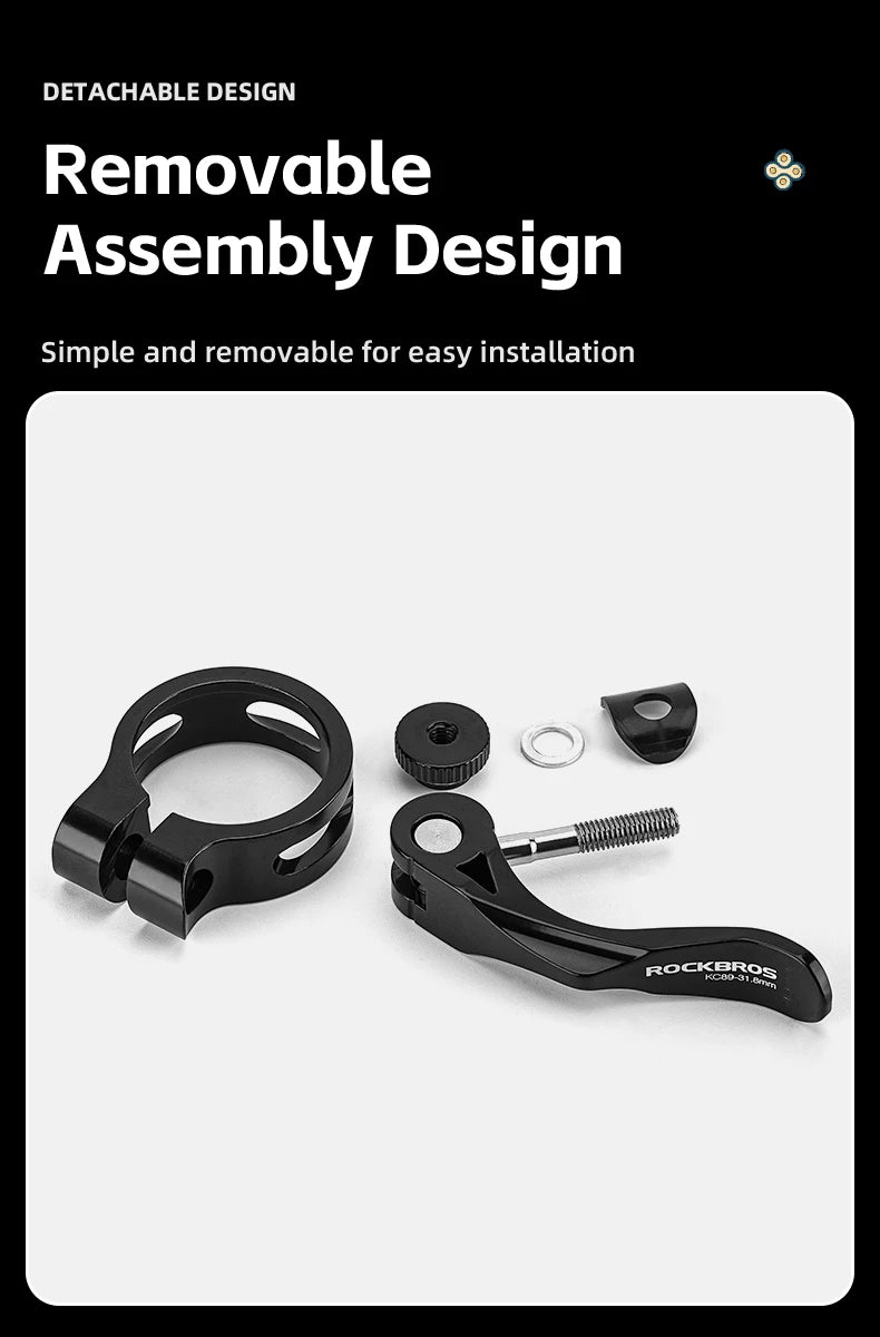 Quick Release Bicycle Seat Post Clamp Aluminum Alloy Bike Seat Clamp