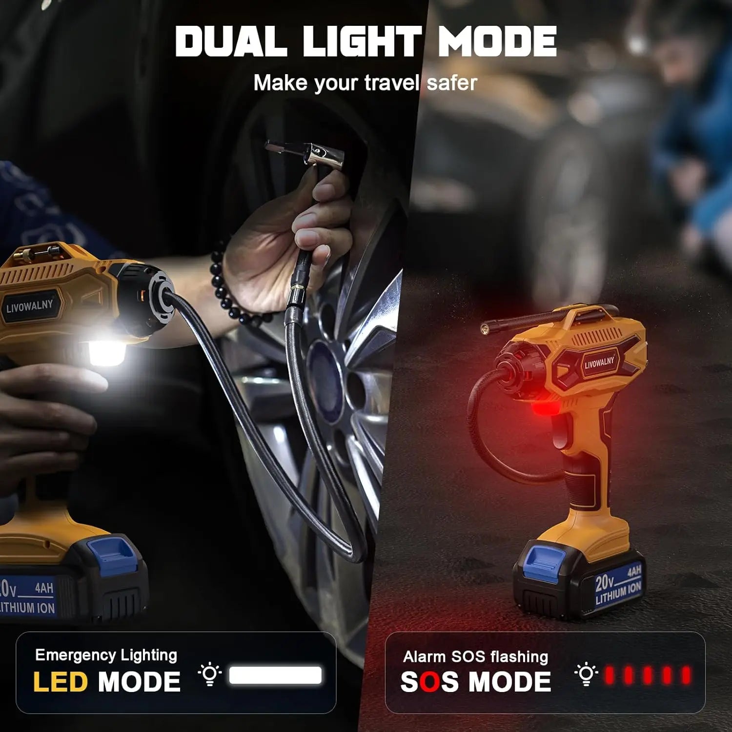 DEWALT 20V MAX Cordless Tire Inflator with LCD Display