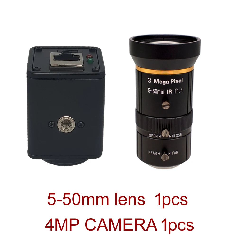 4MP Indoor Wired IP Camera with Motion Detection