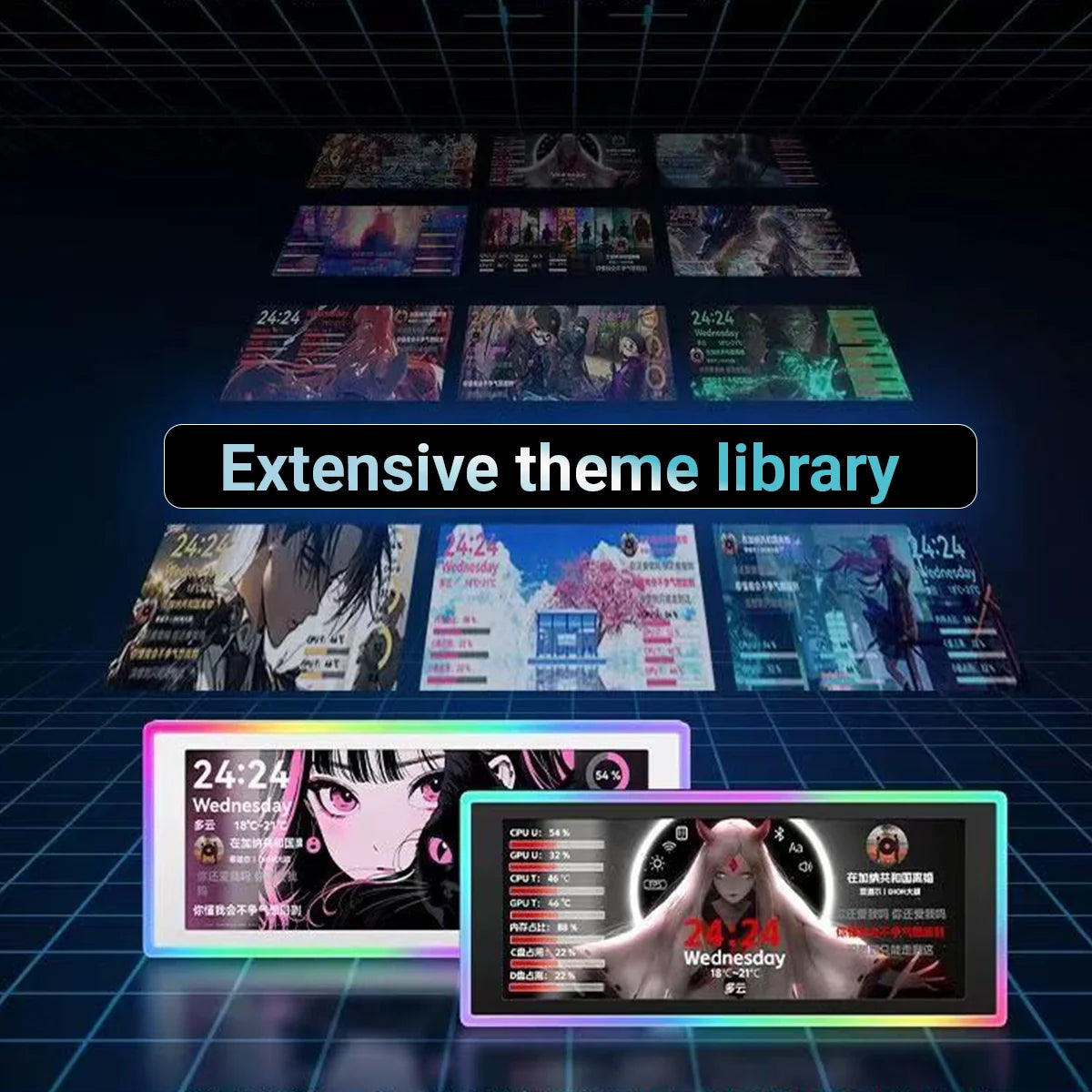 6.86-Inch Customizable Secondary Display