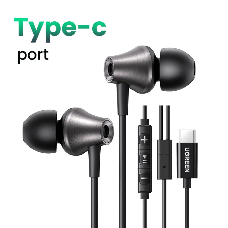 UGREEN EP105 Wired Earphones with Microphone