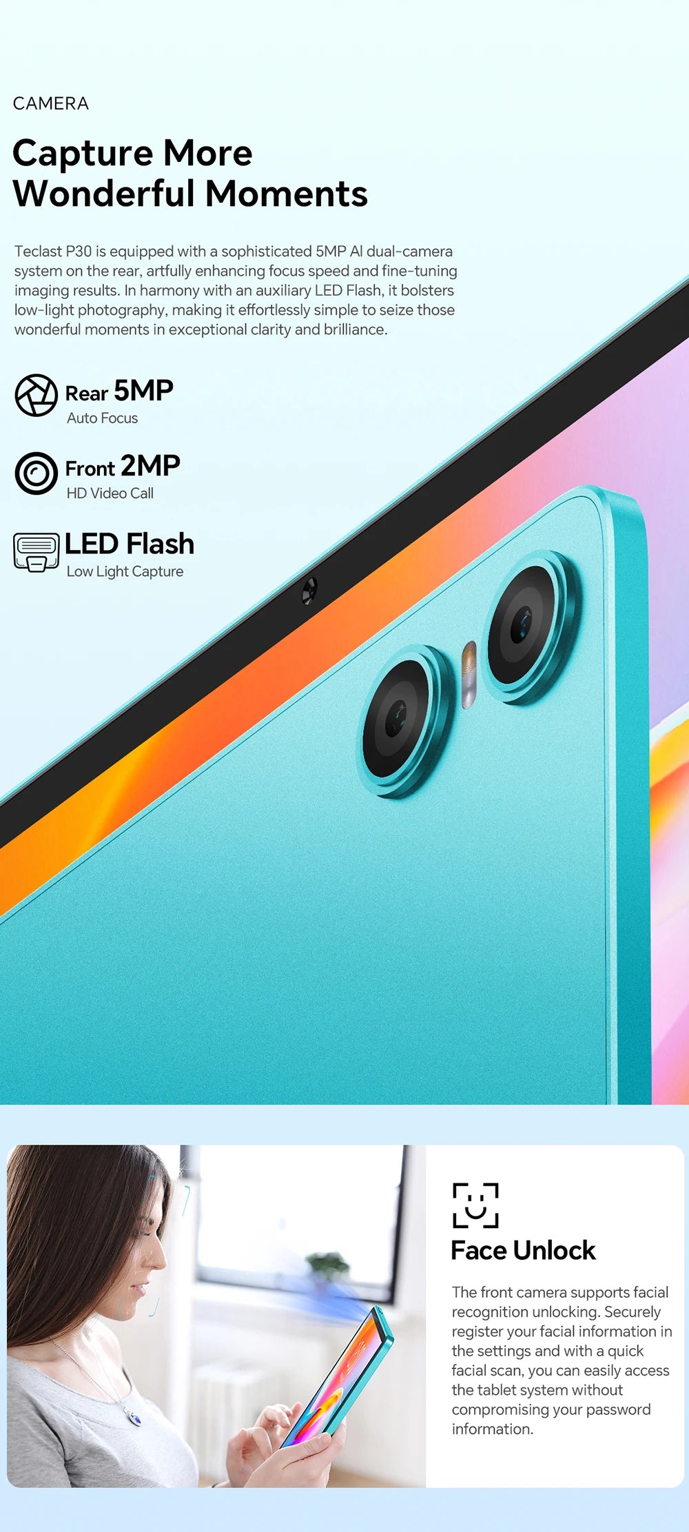 Teclast P30 Tablet Android 14 con Display IPS da 10,1"