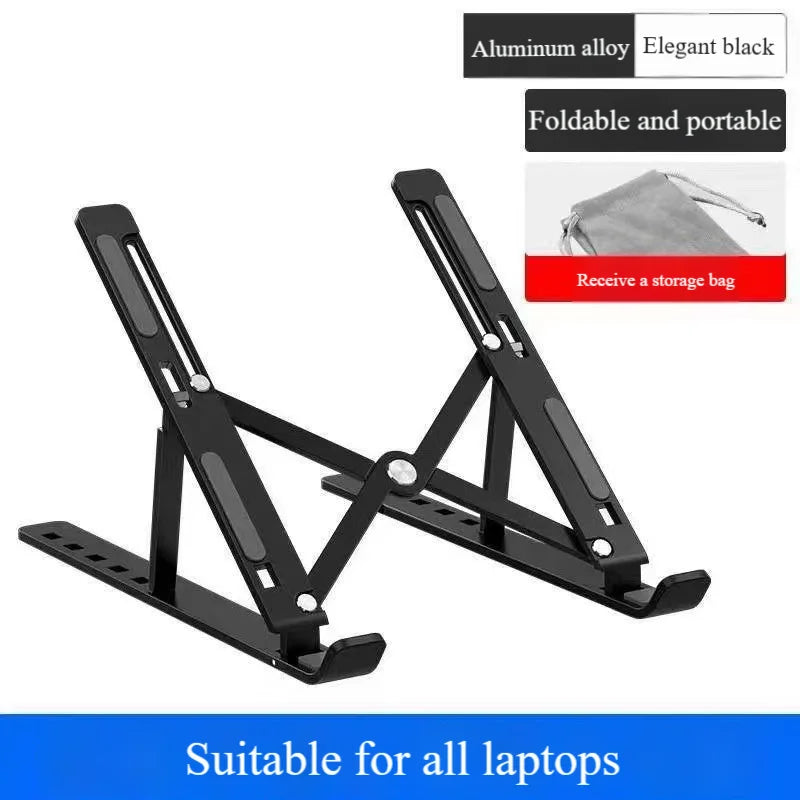 Foldable Aluminium Laptop Stand with Six Height Settings