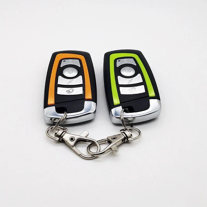 Universal Motorcycle Alarm System One-way with Engine Start Remote Control Key Fob 12V with Overload Protector 