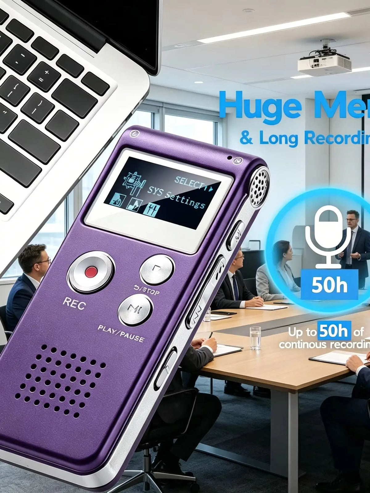 N288 8GB Voice Recorder with Playback