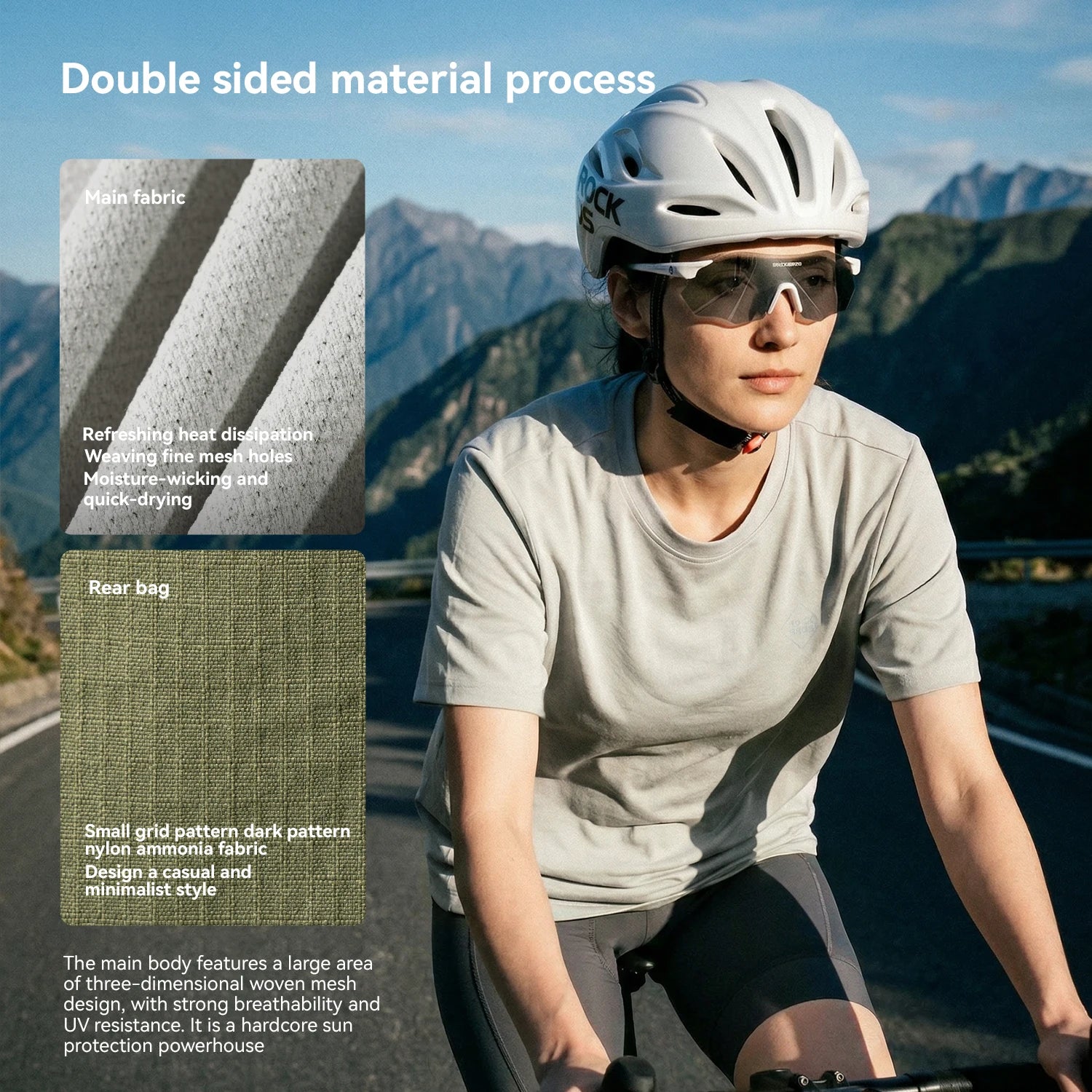 Unisex Cycling Jersey with Pockets and UV Protection