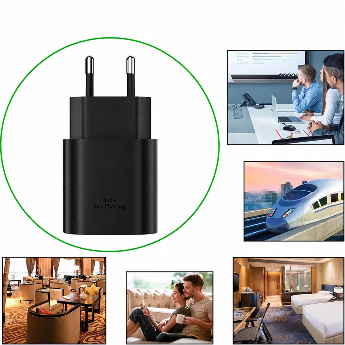 25 W nástenná nabíjačka USB-C - možnosti kábla a balenia viacerých kusov