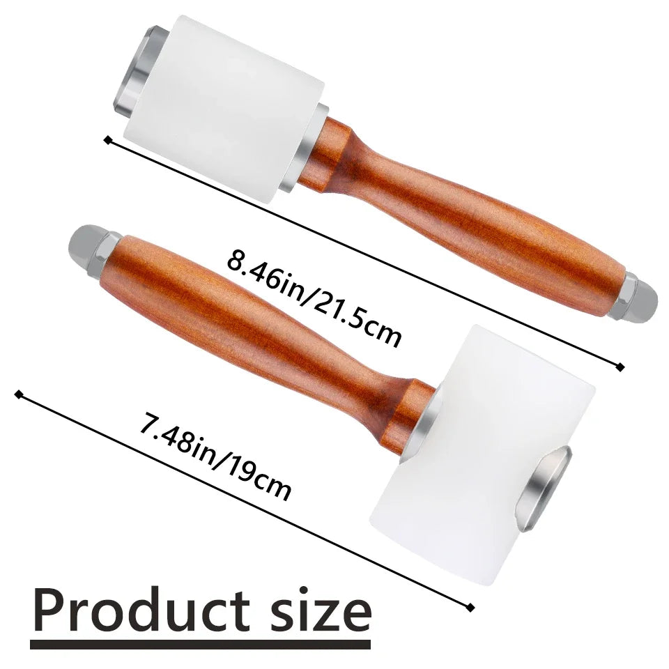 Nylon Leathercraft Mallet with Wooden Handle