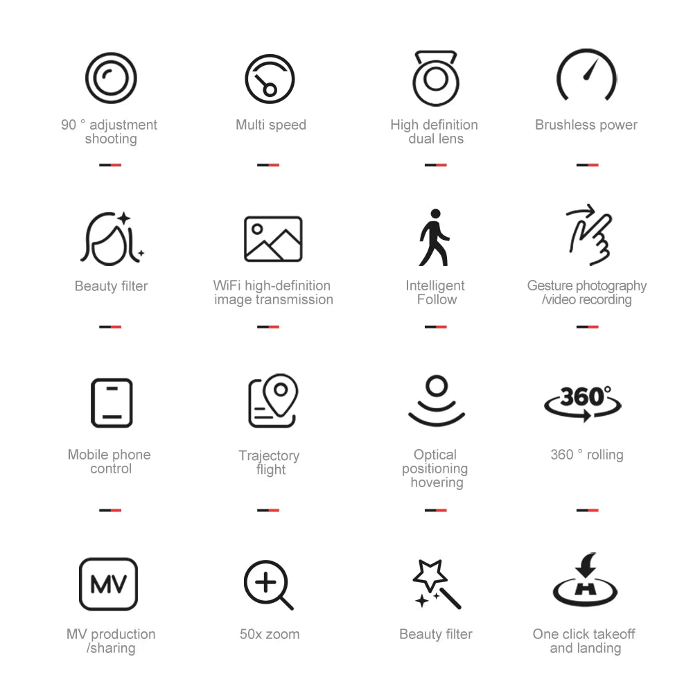 New F198 Drone Professional Dual Camera With 1080P WIFI FPV HD Aerial Photography Wide Angle Brushless RC Foldable Quadcopter 