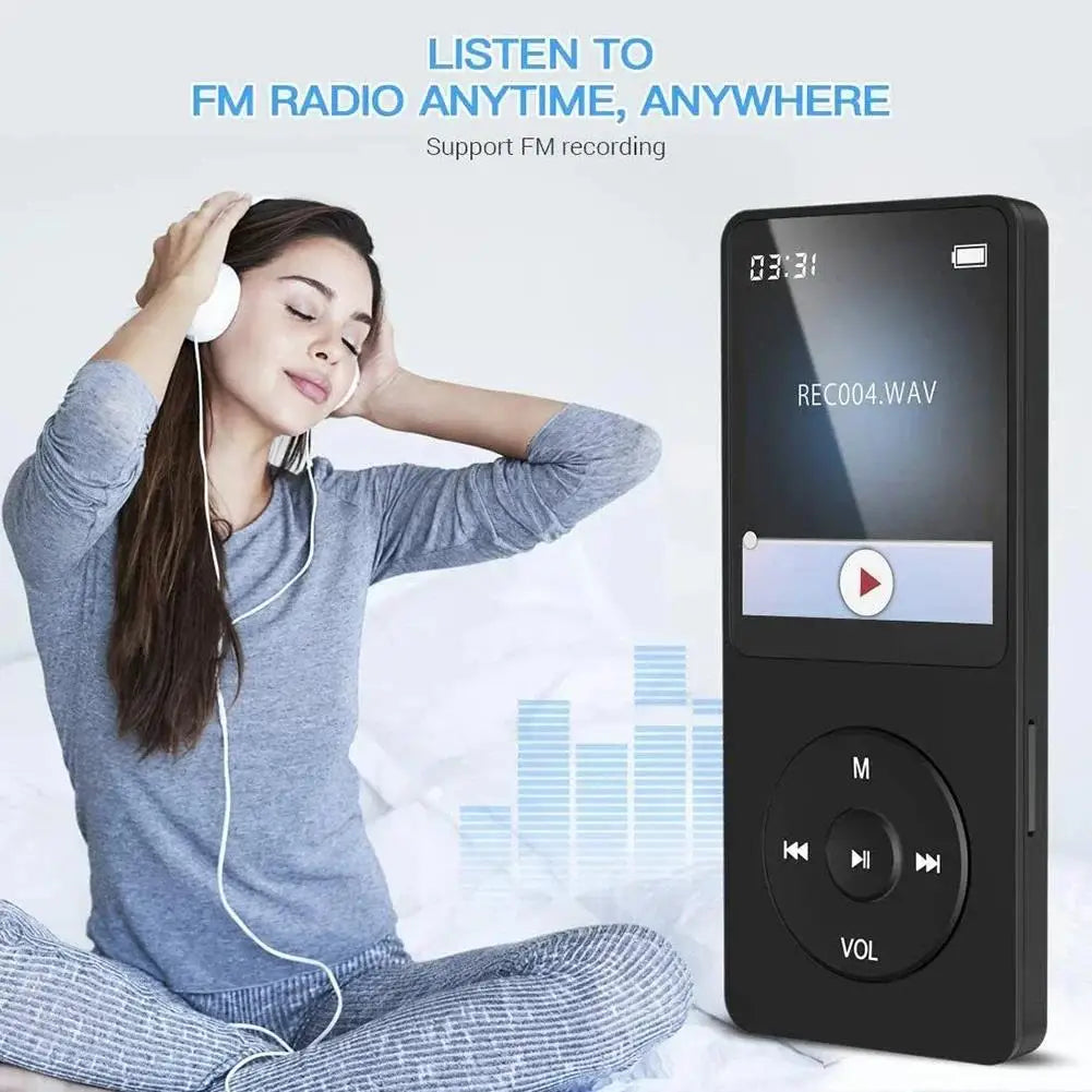 Portable Bluetooth Music Player with 1.8-Inch Screen