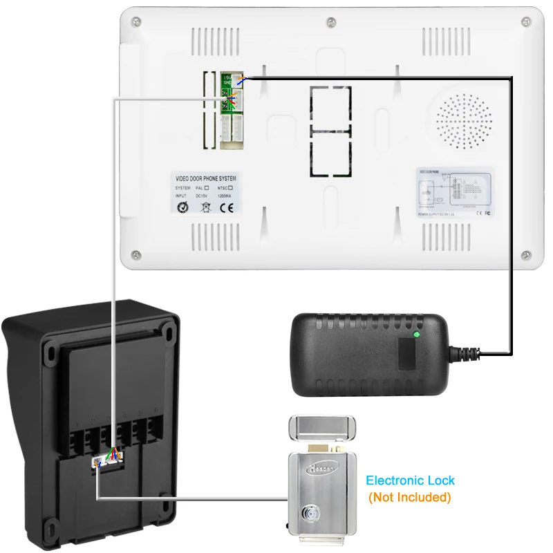 Video Door Intercom Entry System Kit for Secure Home Entry