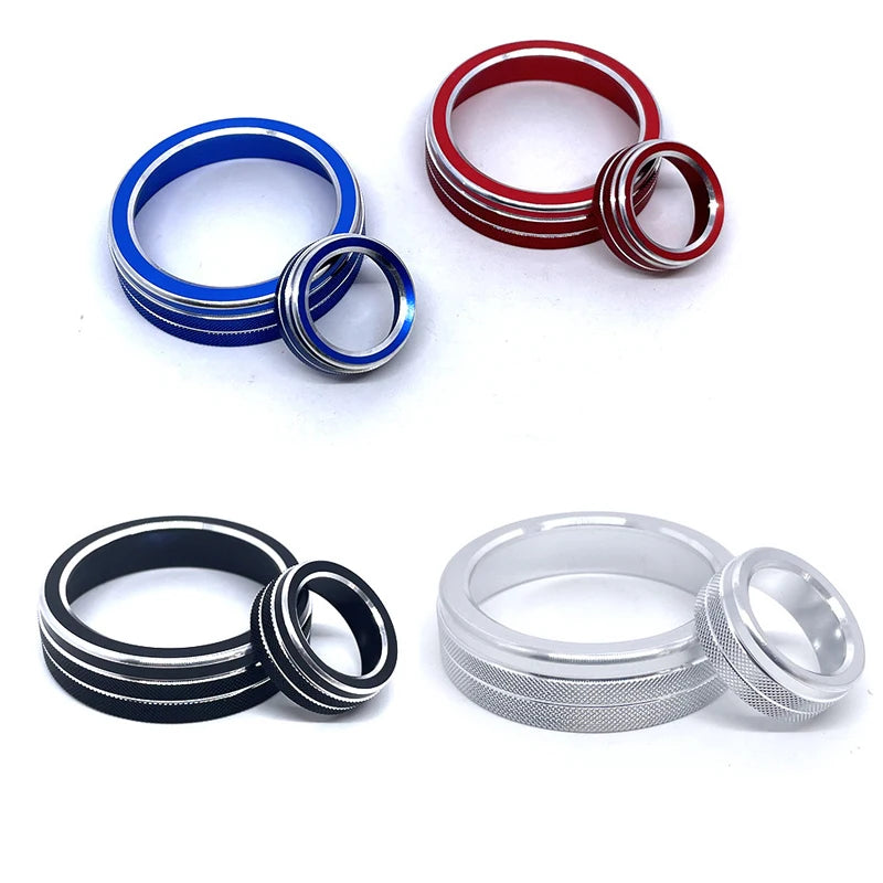 Metal Center Console Volume Knob Trim Ring for Audi A3 S3